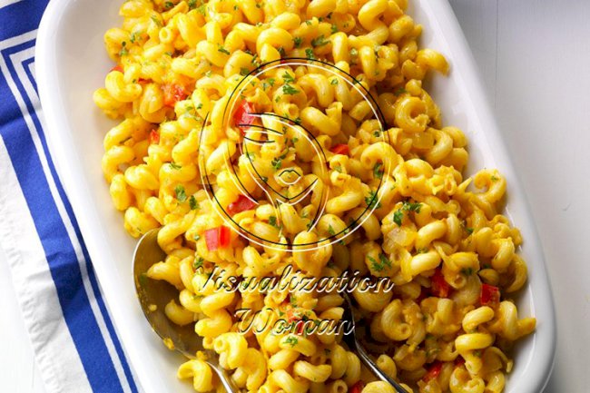 Pasta Squiggles with Pumpkin Sauce