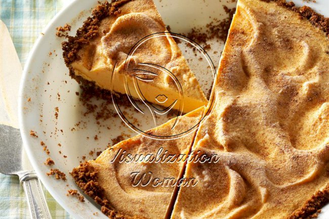 Pumpkin Gingersnap Ice Cream Pie