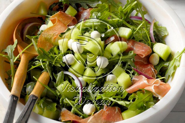 Honeydew & Prosciutto Salad