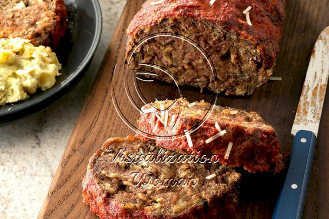 Italian Mushroom Meat Loaf