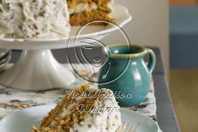 Carrot Cake with Pecan Frosting