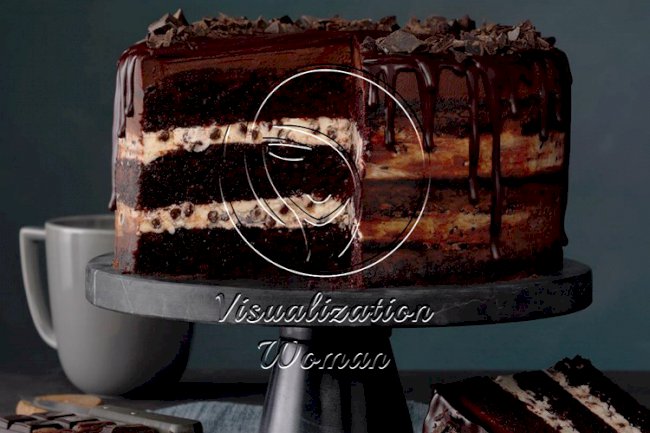 Three-Layer Chocolate Ganache Cake