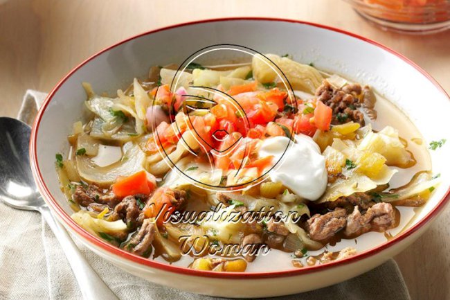 Mexican Cabbage Roll Soup