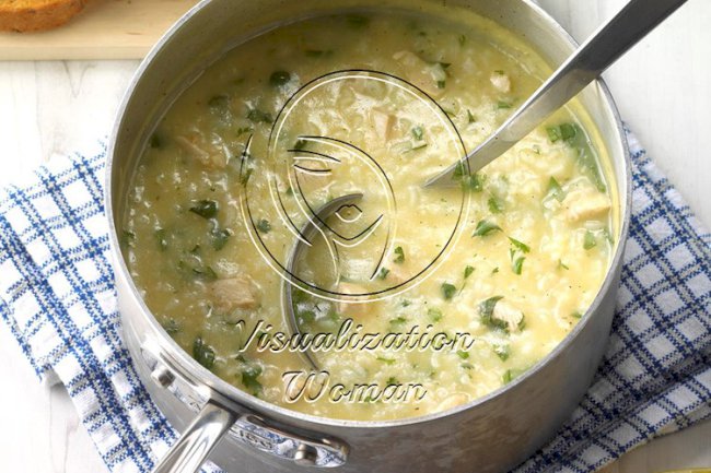Lemony Turkey Rice Soup