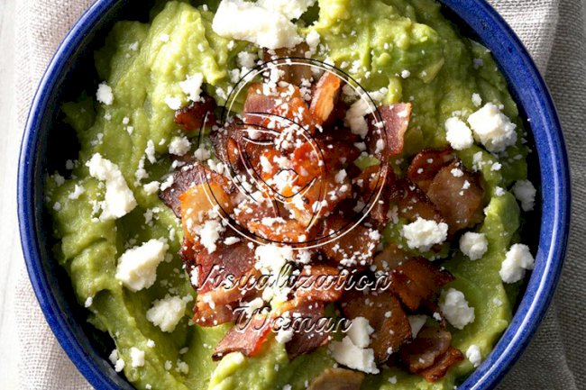 Bacon Guacamole with Cotija Cheese