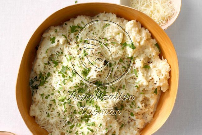 Mashed Cauliflower with Parmesan