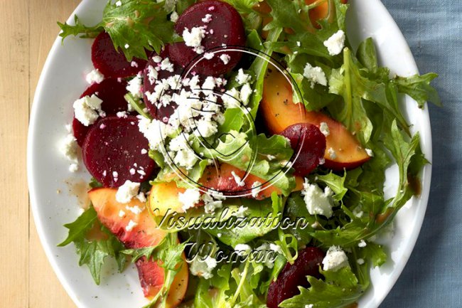 Nectarine and Beet Salad