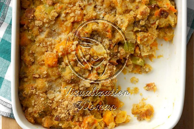 Apple, Butternut and Sausage Dressing