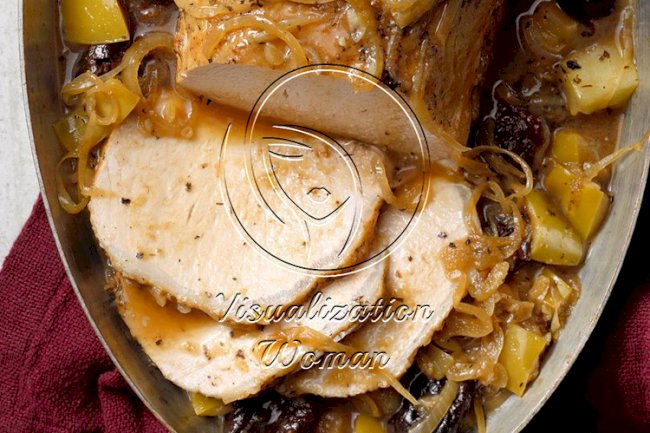 Country French Pork with Prunes and Apples