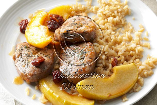Apple-Cherry Pork Medallions
