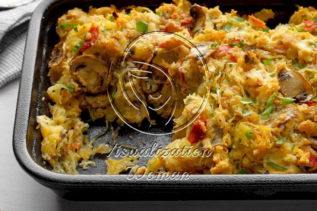 Spaghetti Squash Casserole Bake