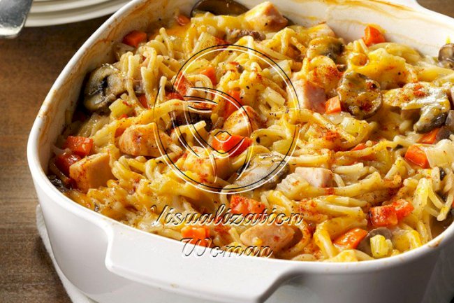 Turkey Spaghetti Casserole