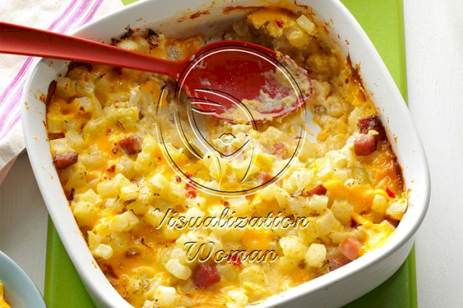 Ham & Cheese Potato Casserole