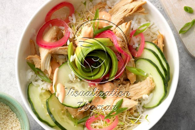 Quick and Easy Chicken Poke Bowl