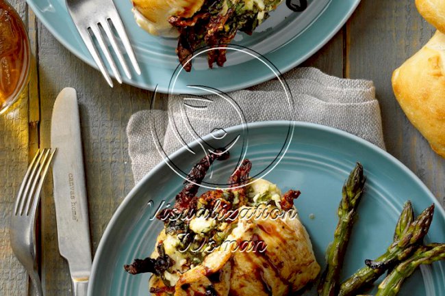 Goat Cheese and Spinach Stuffed Chicken