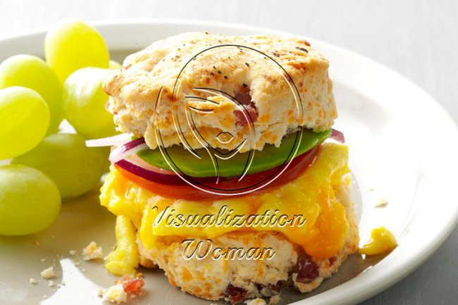 Cheesy Ham & Egg Sandwiches
