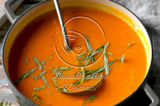 Carrot Soup with Orange & Tarragon