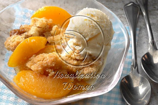 Peach Crumble Dessert