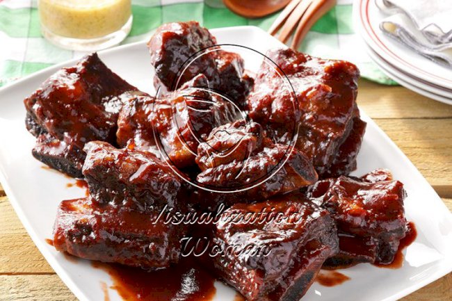 Pressure-Cooker Barbecued Beef Ribs