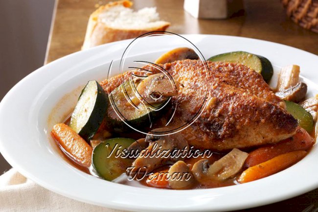 Savory Braised Chicken with Vegetables