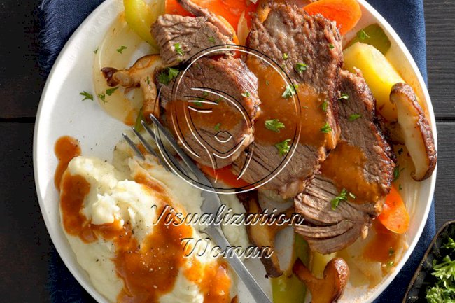 Pressure-Cooker Mushroom Pot Roast