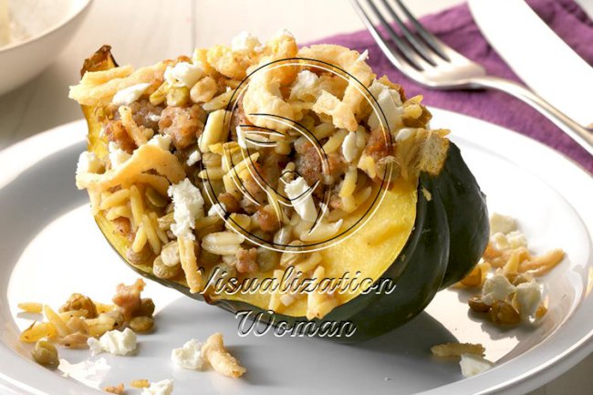 Greek-Style Stuffed Acorn Squash