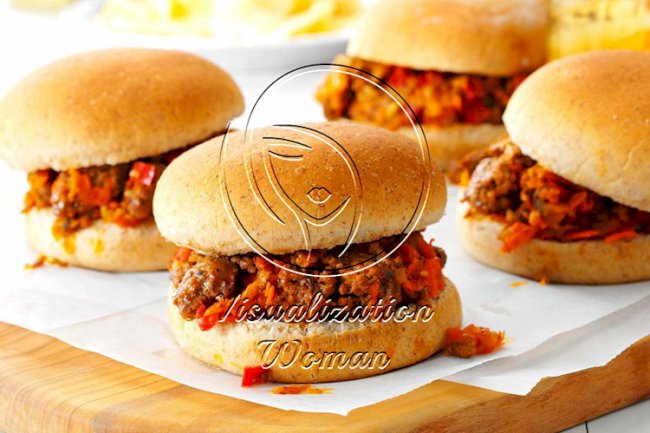 Pressure-Cooker Beef and Veggie Sloppy Joes