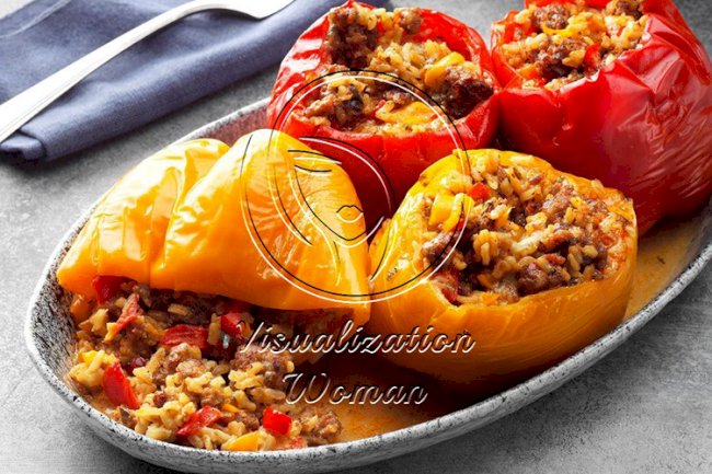 Pressure-Cooker Spicy Sausage and Blue Cheese Peppers