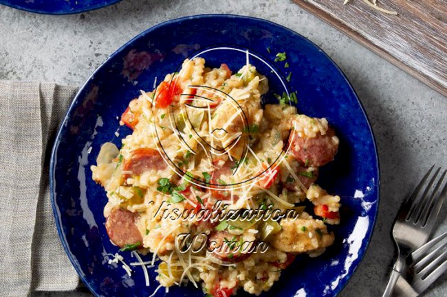 Pressure-Cooker Jambalaya Risotto