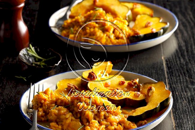 Pressure Cooker Curried Pumpkin Risotto