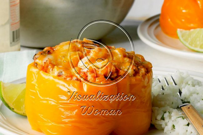 Pressure-Cooker Mexican Stuffed Peppers