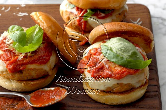 Chicken Parmesan Burgers