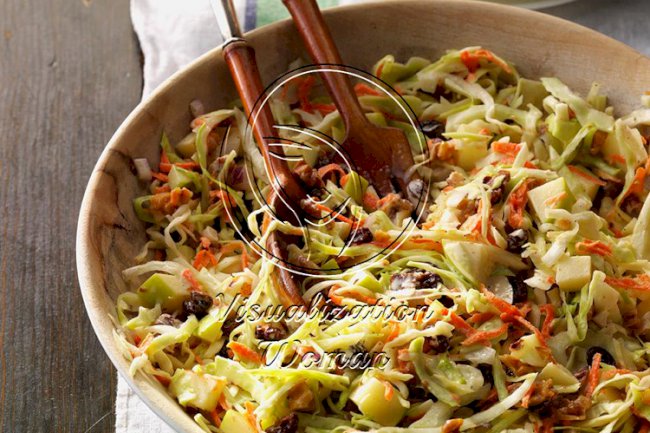 Apple Walnut Slaw