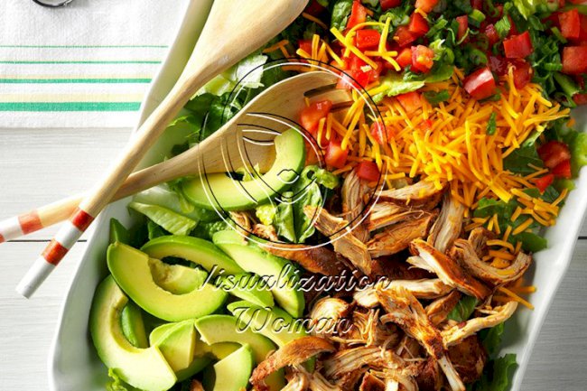 Slow-Cooker Chicken Taco Salad