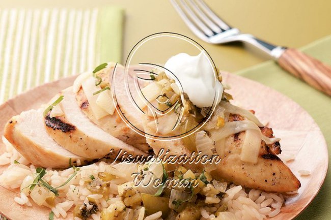 Grilled Tomatillo Chicken