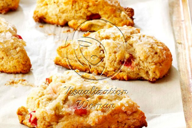 Rhubarb Scones