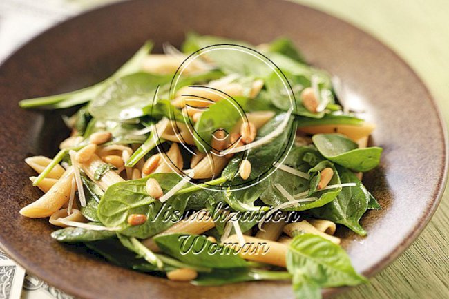 Spinach Salad with Penne