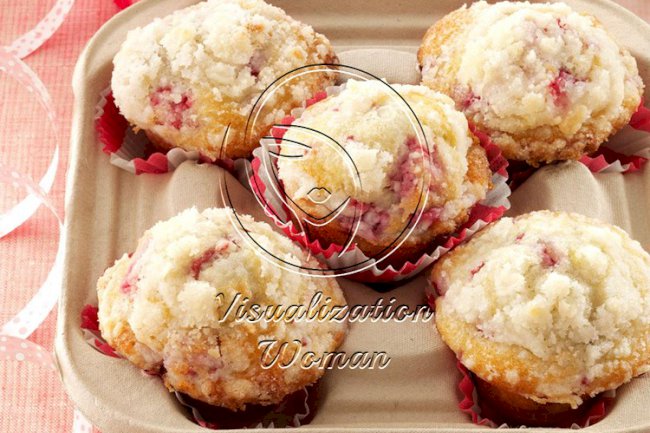 Lemon/Raspberry Streusel Muffins