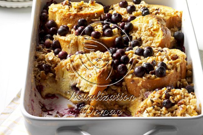 Blueberry Crunch Breakfast Bake