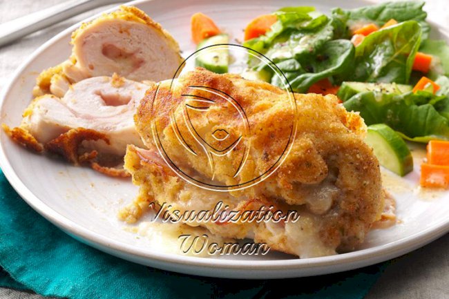 Golden Chicken Cordon Bleu