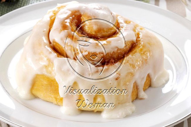 Favorite Frosted Cinnamon Rolls