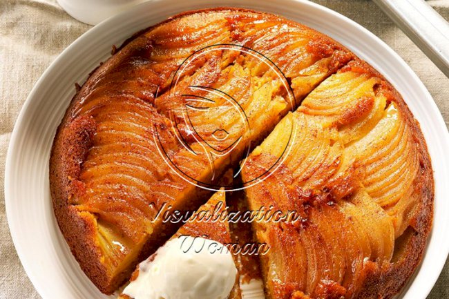 Apple-Pumpkin Upside-Down Cake