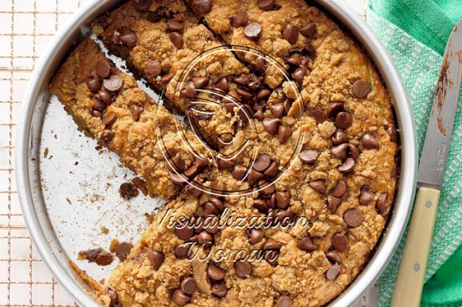 Peanut Butter Chocolate Chip Zucchini Cake