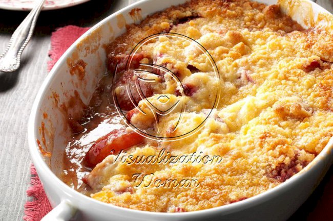 Fresh Plum Crumb Dessert