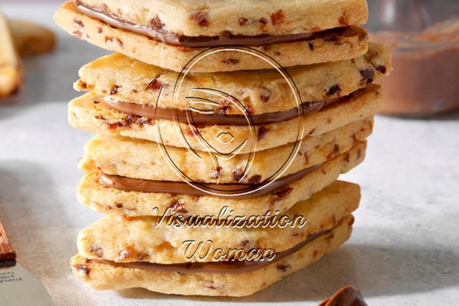 Cranberry Nutella Sandwich Cookies
