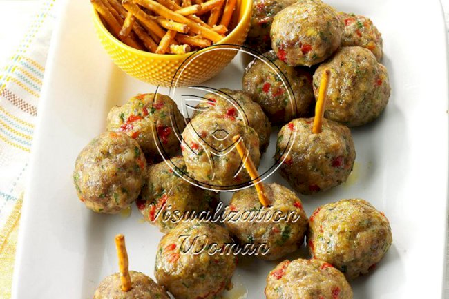 Air-Fryer Rosemary Sausage Meatballs