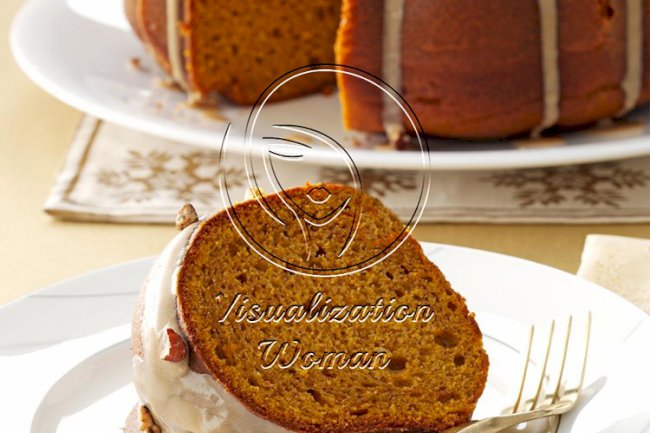 Pumpkin Spice Cake with Maple Glaze