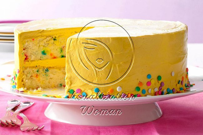 Confetti Cake with Brown Sugar Buttercream
