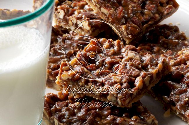 Salted Pecan Shortbread Squares