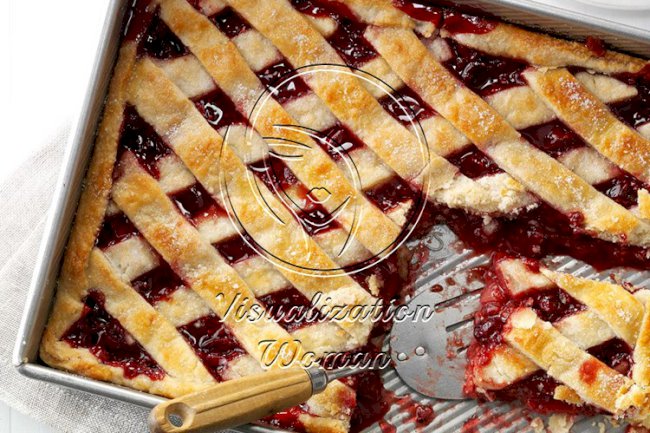 Apple Cranberry Slab Pie